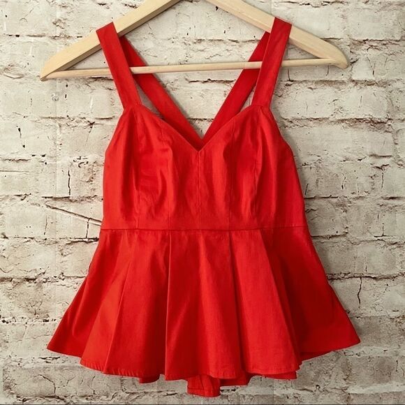 Bebe peplum babydoll cropped top - Picture 7 of 8